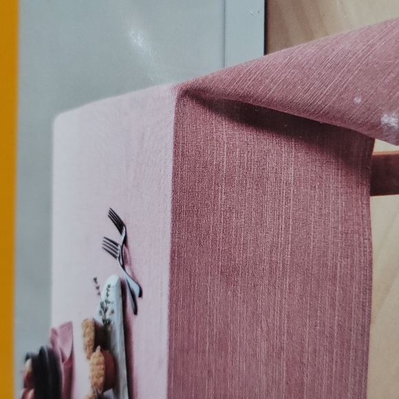 Our Table cotton rectangular oblong textured tablecloth~60" x 120" - Picture 3 of 6